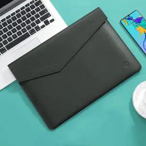 [비투비월드]슬림에어 노트북 가죽 슬리브 파우치 13형 그린