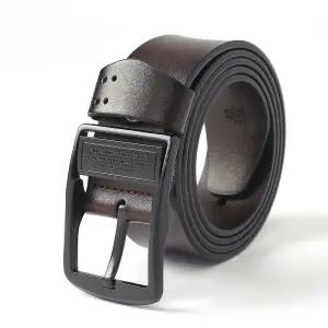 [비투비월드]워크맨 핀버클 소가죽 벨트(K5) (다크브라운)