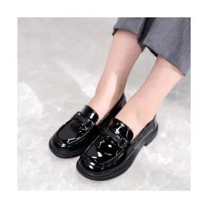 제이시 4cm 통굽 여성로퍼 발편한 에나멜 로퍼 K323