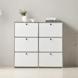 파스코 모듈 3단1230수납장 6도어 YJ-P844 미드센츄리인테리어 모듈수납장