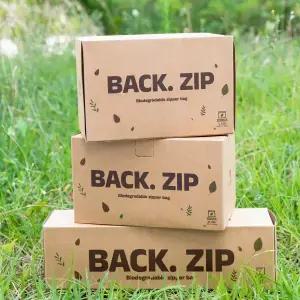 자연에 투자하는 친환경 생분해 지퍼백 BACK. ZIP
