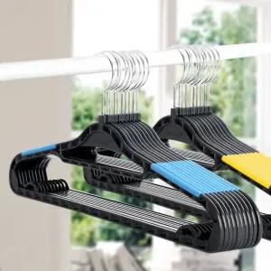 논슬립 기본고리 옷걸이 50개/이사선물/양복/차량/다용도/튼튼한/여행용/옷가게/세트/매장/벽걸이/가정용