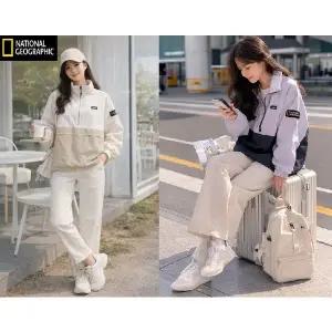 [내셔널지오그래픽](강남점) N233WFT070 여성 타슬란 우븐 하이넥 아노락