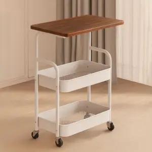 아트박스 가구느낌 사임테이블 2단 420 간이 베드 침대 소파