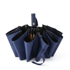 (네이비) 전자동 3단 양우산/휴대용/답례품/양산/컬러/UV차단/암막/우양산/튼튼/단체/판촉물/학생/회사