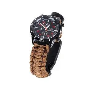 야외 밀리터리 시계 캠핑 등산시계 베이지 다기능 레-WFGTAMF