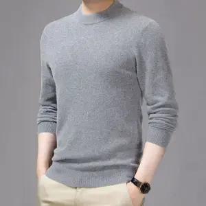 남자 반목폴라 터틀넥 무지 니트 목폴라 반폴라 긴팔 기본 봄 가을 겨울 남성 티셔츠 니트티