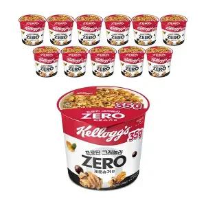 켈로그 프로틴 그래놀라 제로슈거 컵 35g, 12입, 1개