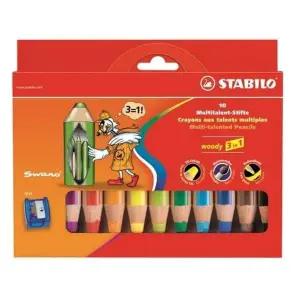 [셀러에이드]스타빌로 우디 3in1 멀티색연필 10C-2 10색세트