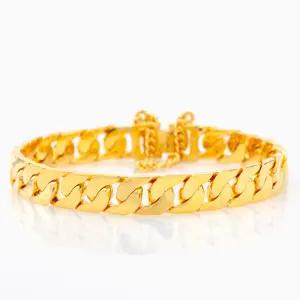 순금팔찌 면체인 팔찌 37.5g+18K장식