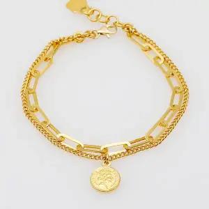 순금팔찌 여왕코인 더퀸팔찌 11.25g+18K장식