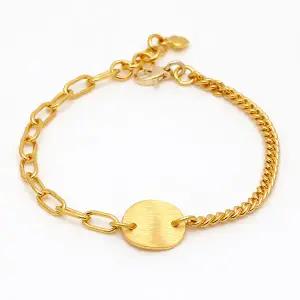 순금팔찌 슬래시론드팔찌 11.25g+18K장식