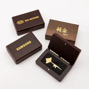 한국기업금거래소 24K 순금프레스열쇠 미니우드케이스 3.75g 행운 황금선물