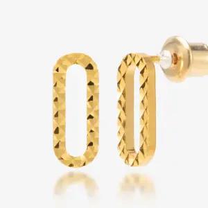 순금귀걸이 다이아컷팅클립귀걸이 1.87g