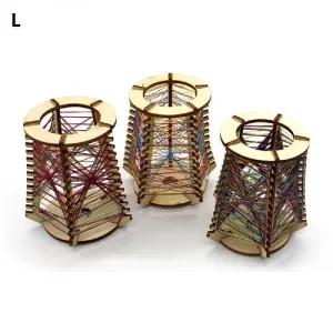 입체 스트링 아트 꽃병 5인용/미술/수업/키트/만들기/패키지/용품/DIY/재료/공예/작품/공작/놀이/나무/데코