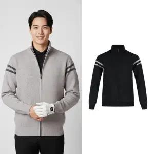 보스케 남성 겨울 골프 융기모 집업 니트 가디건 LB251021160
