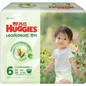 하기스 네이처메이드 팬티 6단계 공용 점보 29매