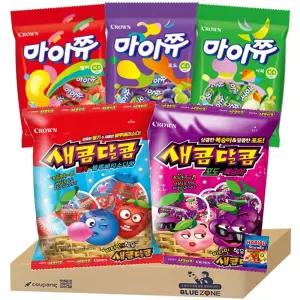 츄잉젤리 대용량 B세트 마이쮸딸기1 마이쮸포도1 마이쮸사과1 새콤달콤딸기1 새콤달콤블루베리소다1 새콤달