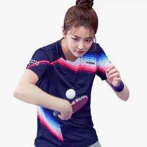 엑시옴 탁구복 상의 썬더(THUNDER) 네이비