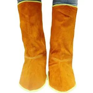 용접용 앞치마 산업용 방수 액화 프리사이즈 가죽 보호 공방 공업용 38cm 벨크로 확장형