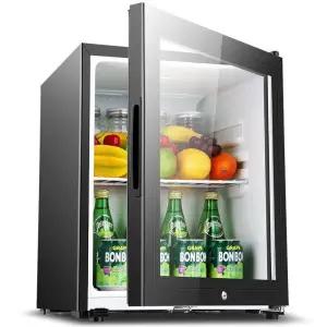 소형 냉장고 투명 유리 소형냉장고 미니냉장고 투명유리