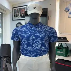 25SS 볼빅 남성골프 보타닉 패턴 제에리 반팔 티셔츠 VMTSP501 RB