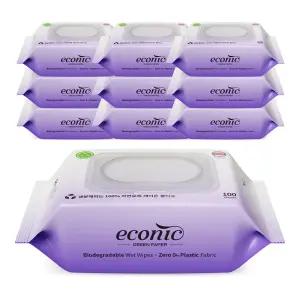 에코닉 그린 40gsm 레이온100% 생분해원단 아기물티슈 100매