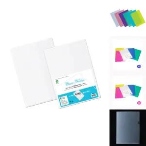 문화 고투명 두꺼운 클리어 홀더 F4496-7 10매 묶음 투명 4968/엘홀더/오피스/파일철/L홀더/파일/사무실