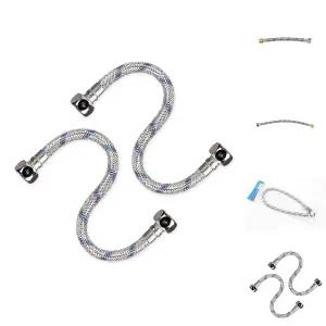 세면기고압호스 40cm 2개 욕실 세면대호스 연결관부속/세면대/연결호수/세면기/부속품/트랩/고압/호스/싱크