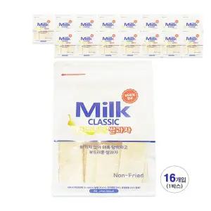 밀크 클래식 쌀과자 바나나맛 240g 16개(1박스) 학원 학교 간식 사무실간식 낱개포장 사무실 간식 대용량