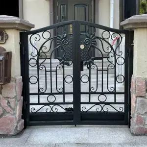 전원 주택 현관문 스타일 메쉬 주물 대문 철대문 정원 현관문종 옛날 출입문 야외 정문