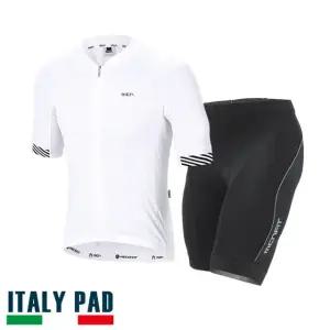 MCN 3D에어 화이트 반팔져지+네오4부바지 /자전거옷