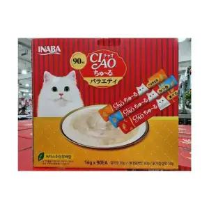 이나바 챠오츄르 90 대용량 코스트코 츄르 짜먹는 고양이간식 2027.07.31