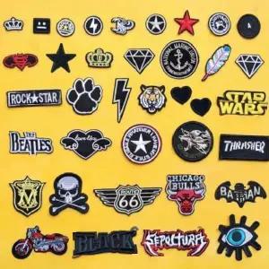 접착식 자수 패치 패딩 옷 수선 바지 스티커 의류 구멍 테이프