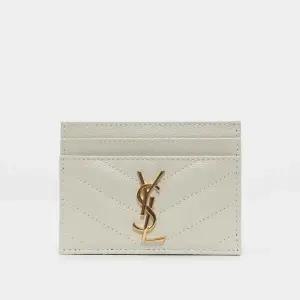생로랑 26SS 모노그램 마틀라쎄 클래식 여성 카드지갑 423291 BOW01 9207