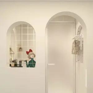 셀프 아치형 가벽 라운드 아치문틀 무타공 아치형가벽 사무실 현관 공간분리