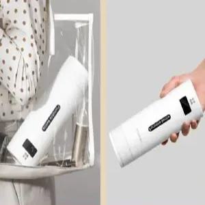 가열텀블러 충전 휴대용 충전식 무선 가열 스텐 온도 전기 텀블러 스테인리스 보온 보냉