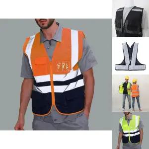 세이븐 야광 반사 메쉬 안전조끼(오렌지) (XXL)/안전조끼/라이더/여름/X반도/형광색/쿨/매시/망사/작업복