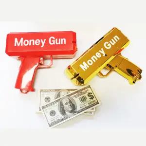 머니건 소품지폐 100장 세트 4색상 돈쏘는총 생일파티 이벤트 행사 부모님 친구 선물