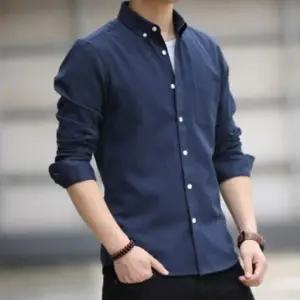 구김적은 긴팔 셔츠 남성 사계절 기본핏 와이셔츠