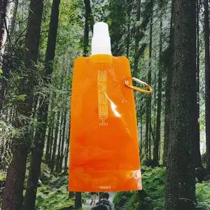 KEEVE 휴대용 접이식 물통 스포츠 등산 물병 물 파우치