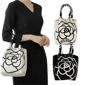 [이거찜] 로즈라인 미니백 여성 토트백 플라워 패턴 데일리 가방 숄더백