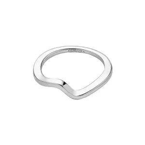 [판도라] 193095C00 폴리쉬드 웨이브 실버 반지