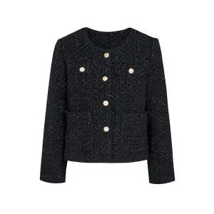 [JJ지고트](대전신세계)은사 프린지 골드버튼 트위드자켓 GS2N0JK211