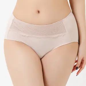 판도라 by 비비안 여성 맥시 팬티 여자 레이스 삼각 속옷 편한 면스판 부인용 PBP7130
