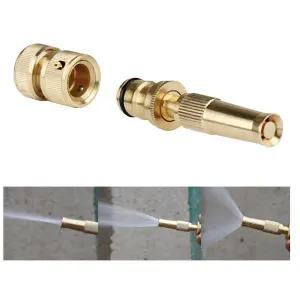 고압 신주 분사기 세차 물분사기 베란다 수도 자동차 정원 세척 화장실 청소 호스 연결/황동/고수압/반영구