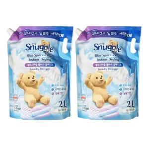 스너글 액체 세탁세제 블루스파클 플러스 실내건조 2LX2개