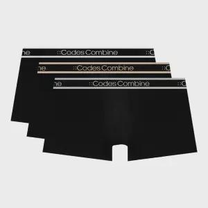 코데즈컴바인 CODES COMBINE 이너웨어 액티브에어 블랙 글램밴딩 드로즈 3PACK 3739904 122743