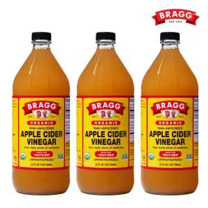브래그 유기농 사과식초 946ml 3개 애사비 애플사이다비니거