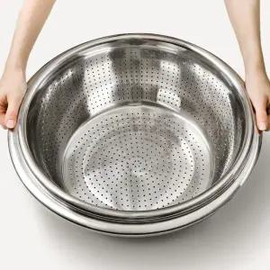 김장 타공 물빠짐 대야 야채 소쿠리 채반 34cm스텐채망 원형 스텐타 채망 빠짐 메쉬 구멍 타대야 타믹싱볼